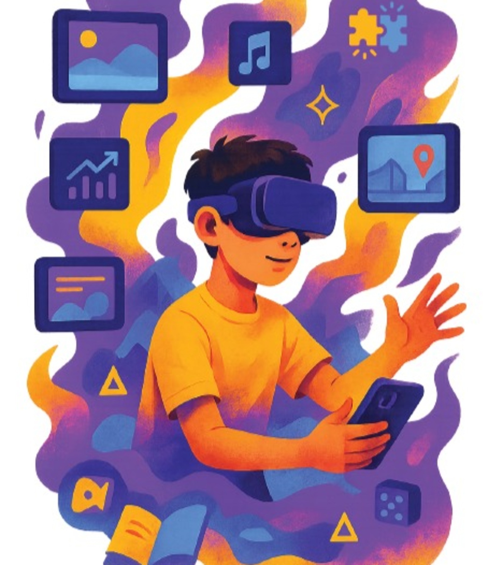 Ҡулына смартфон тотоп тыуған балалар  заманы