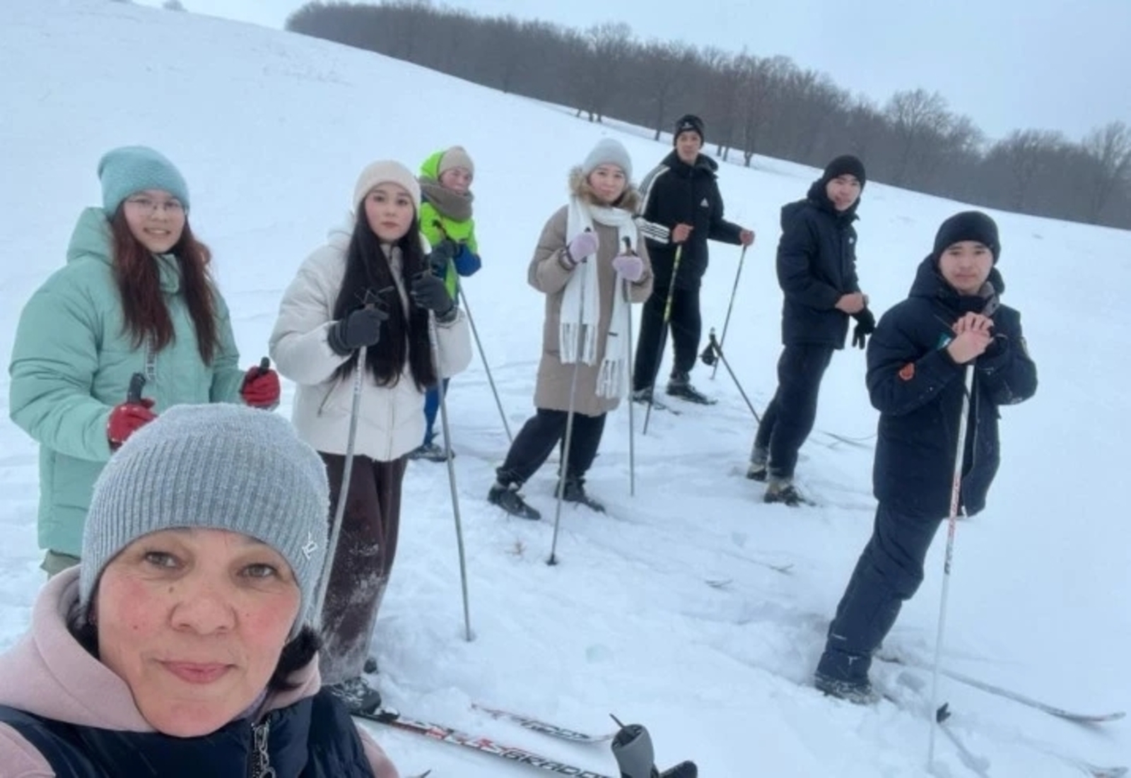 Ҡышҡы тәбиғәттә күңелле булды