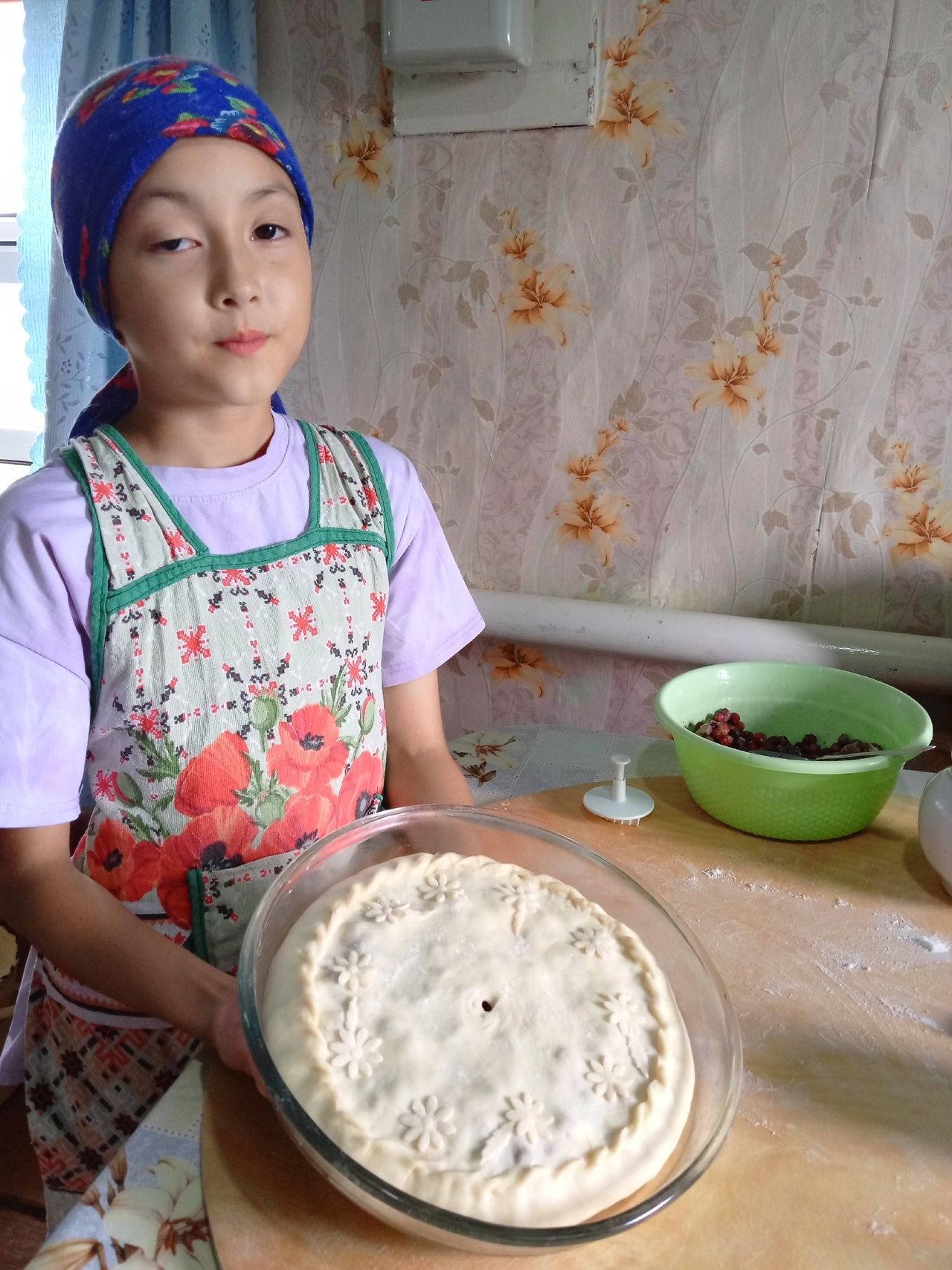 Асияның оҫталыҡ дәресе. Еләк бәлеше